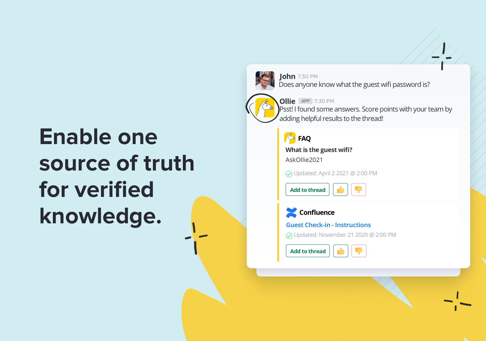 screenshot of Lessonly Knowledge